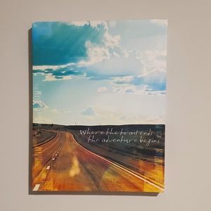 11x14 Inspirational Quote Trail Adventure Canvas Art Decor